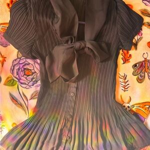 Y2K sheer black Top with bow